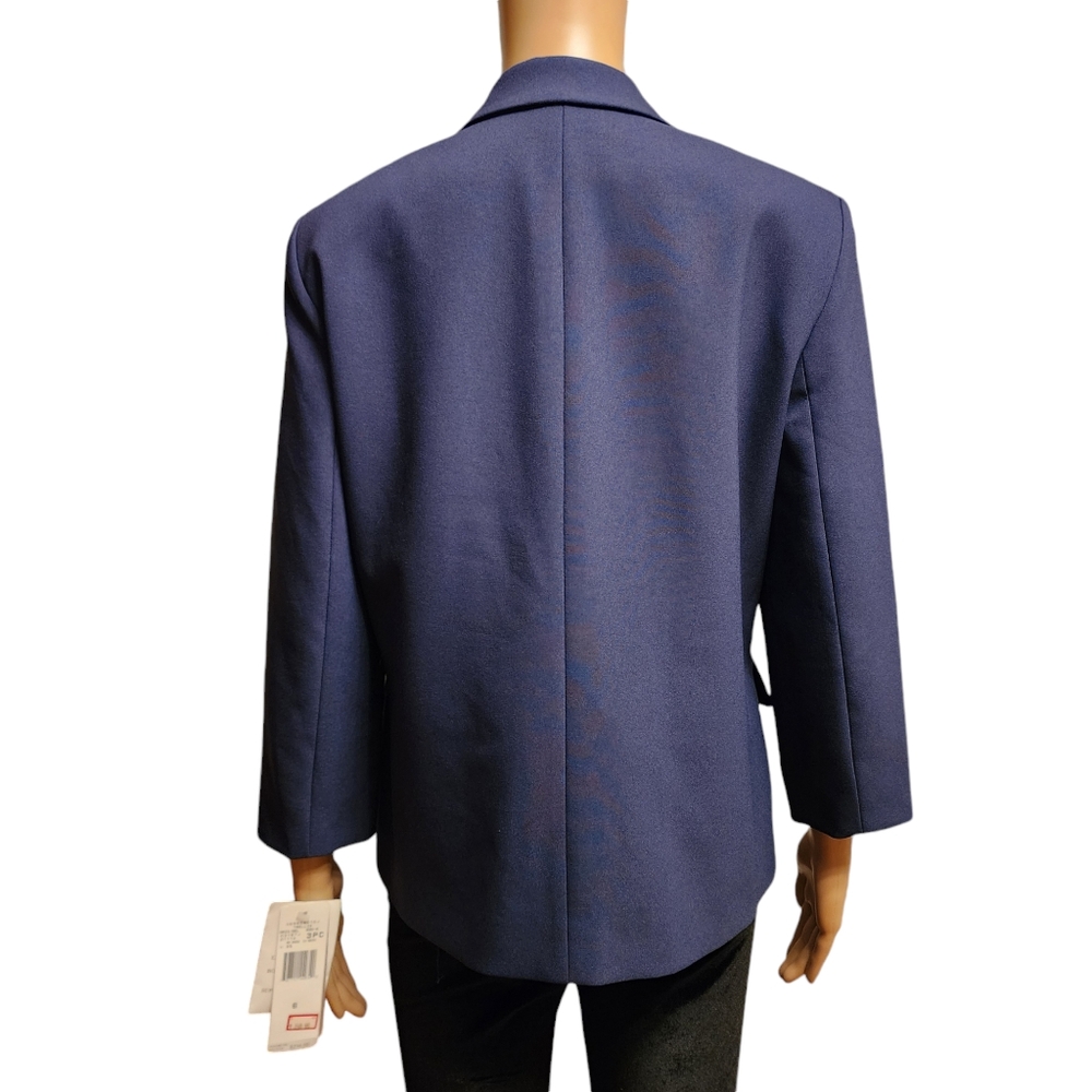 Jones NY Navy Blue Suit Blazer Jacket Size 6 NWT - Picture 4 of 14